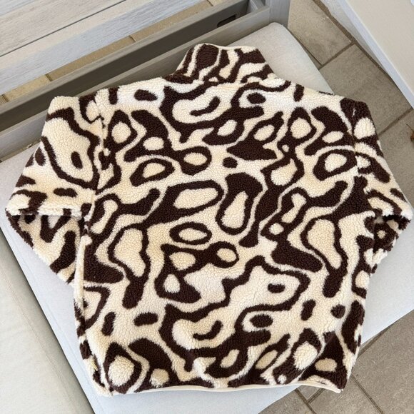 New Parks Project Urban Outfitters Geysers Trail Fleece Pullover Jacket Brown M - Picture 2 of 8